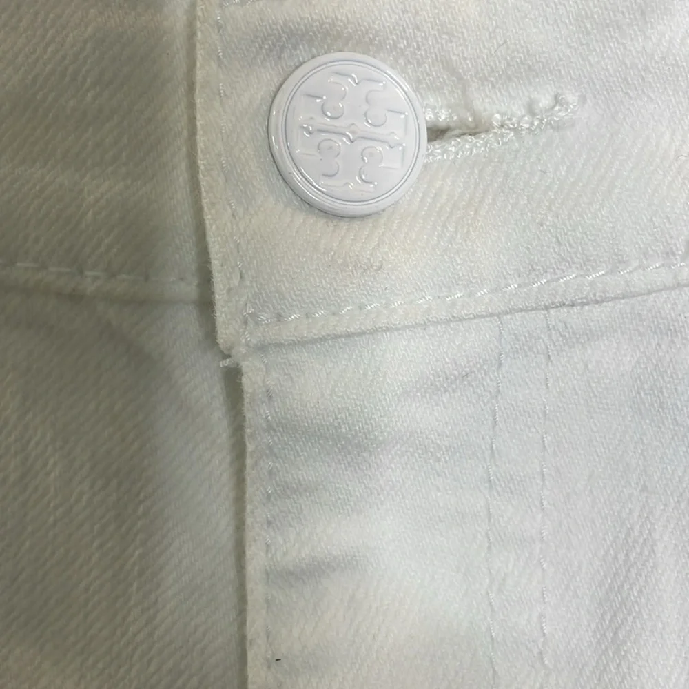 Tory Burch White Super Skinny Jeans Size 26 Excellent Condition